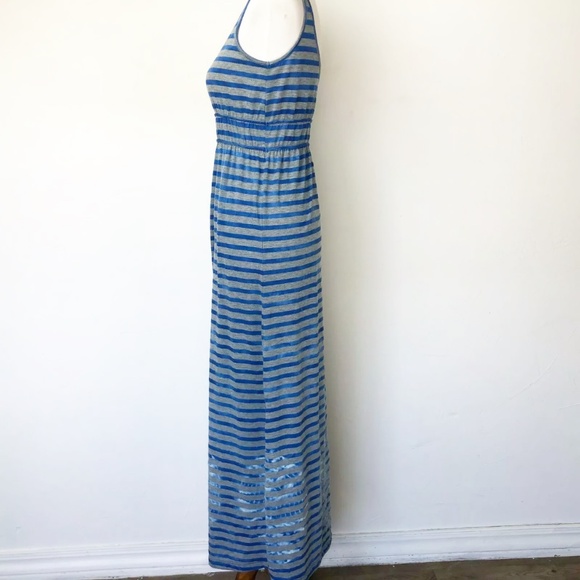 Prana Maxi Dress Blue Stripe Size XS Tie Die - Picture 6 of 8